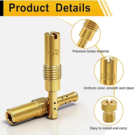 22Pcs Carburetor Jet Kit, Include 11 Pieces Carburetor Main Jet and 11 Pieces Slow Jet Compatible with PWK Carbs - Motiora
