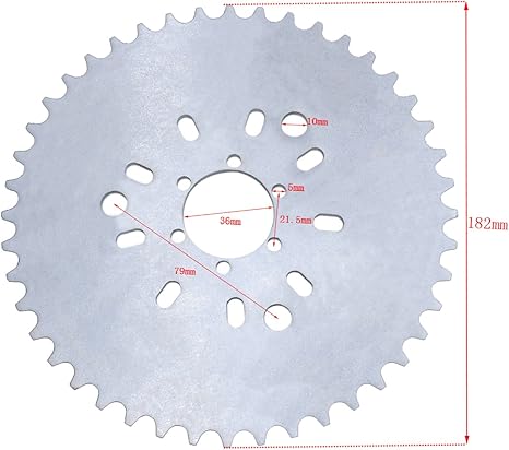 44T Motorized bike sprocket - Motiora