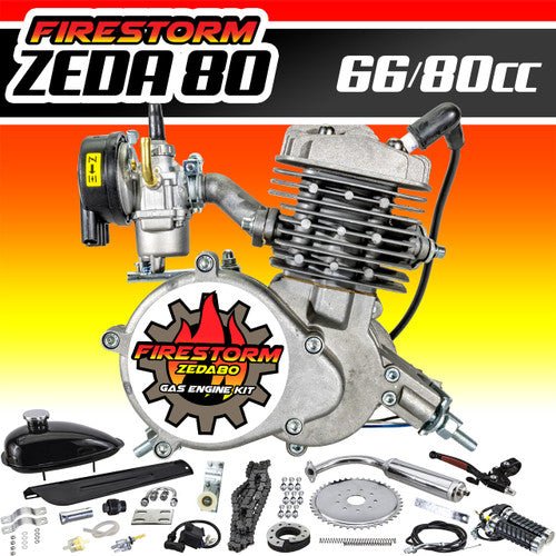 New Zeda 80 Complete 80cc 2 Stroke Motorized Bicycle Engine Kit - Motiora