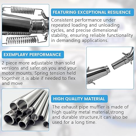 Performance Exhaust Muffler Expansion Chamber Pipe - Motiora