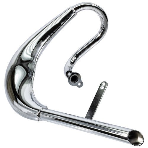 Zeda 88 Performance Expansion Chamber Exhaust Pipe Chrome Muffler - Motiora